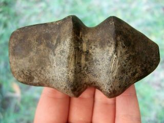 Fine 3 1/2 Inch Ohio Miami River Style Trophy Axe With Arrowheads Artifacts