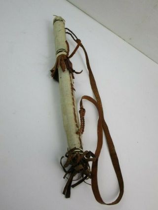 Native American Indian Plains Hunting Bow And Quiver With 4 Arrows