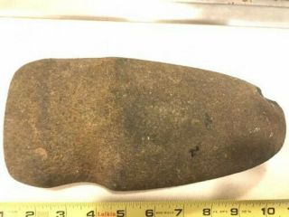Authentic 3/4 Grooved Native American Stone Axe Head,  Very Large,  9 " L X 4.  25 " W
