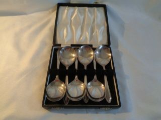 Antique/vintage Boxed Silver Plated Spoons
