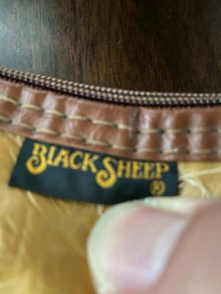 Vintage Black Sheep Leather Rifle Shot Gun Case Soft Lining Bag Long 46 