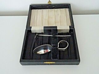 Antique/vintage Boxed Silver Plate Sheffield Baby 