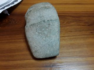 WOODLAND PRIMITIVE Native American Indian Artifact - Stone Axe head FULL GROOVE 2