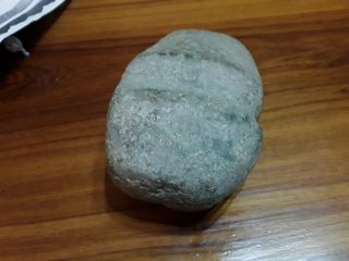 WOODLAND PRIMITIVE Native American Indian Artifact - Stone Axe head FULL GROOVE 3