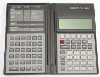 Vintage Hewlett Packard Hp 28c Calculator W/ Batteries &