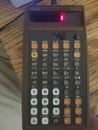 Commodore PR - 100 Vintage Programmable Scientific Calculator red LED 3