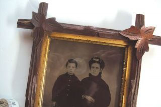 Civil War - 1860 ' s Full Plate Tintype - Mother and Young Cadet - Frame 5
