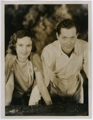 Dorothy Jordan Robert Montgomery Love In The Rough 1930 Large Vintage Photograph