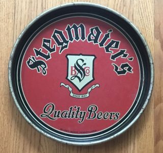 Old 1930s Era Stegmaier Beer Advertising Serving Tray Wilkes Barre Pa
