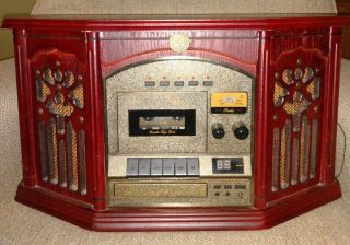 Vintage Electro Brand W/ Am/fm Radio Turntable Cassette Deck & Cd Model 9208