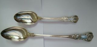 Vintage/antique Walker & Hall Silver Plated Large Basting Spoon & Serving Spoon