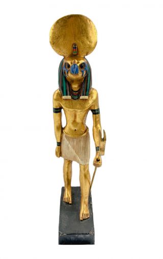 Agi Artisan Guild International Standing Sun God Ra Harakhte Egyptian Statue 13 "