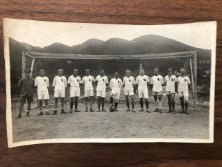 China Old Photo Bando Prisoners Pow German Football Team Tsingtau Fighters
