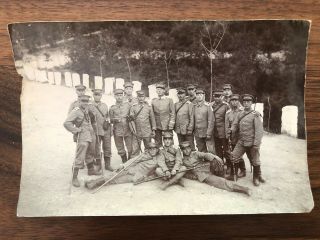 China Old Photo German Soldiers Troop Tsingtau Fighters