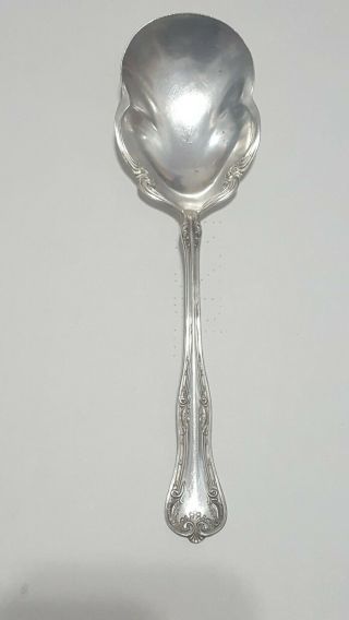 Serving Spoon Vintage National Silver Co.  Silverplate Unique Shape
