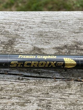 St.  Croix Vintage Premier Graphite Spinning Rod,  5501 - H - 6,  One Piece