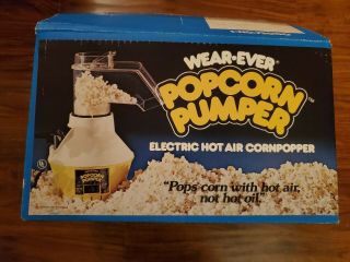 Wear Ever Popcorn Pumper Vintage Hot Air Popper 1 72000 Pop Corn