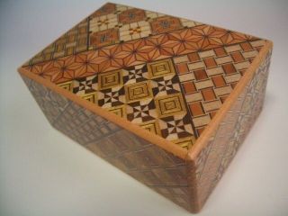 Japanese Wood Puzzle Box Medium 21 Step Himitsu Bako Secret Trick Japan Himitu