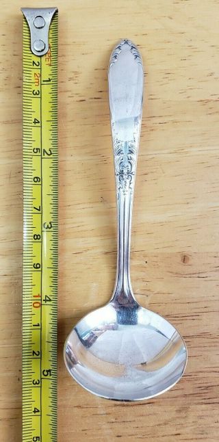 National Silver Vintage 1951 King Edward Pattern Silverplated " 4 3/4 " Cream Ladle