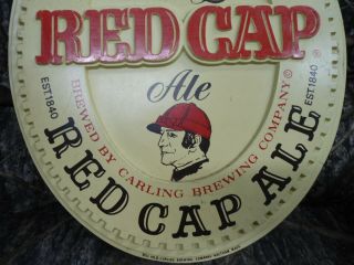 VINTAGE CARLING RED CAP ALE VACUFORM BEER SIGN WALTHAM MA CLEVELAND OH OHIO 3