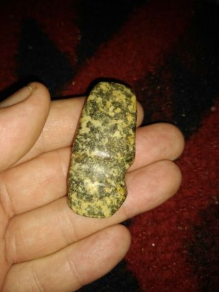 Indiana Authentic Granite Miniature 3/4 Grooved Axe Indian Artifact