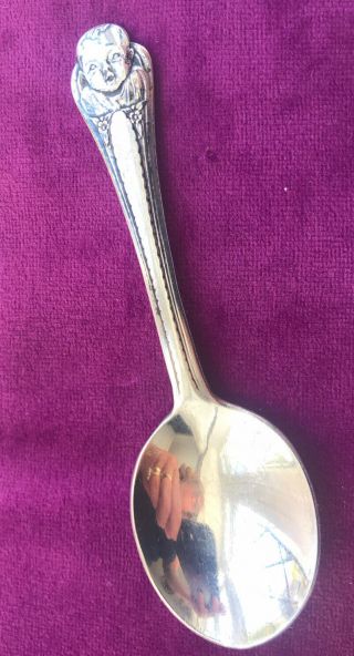 Vintage Gerber Baby Food Spoon Silver Plate Promotional