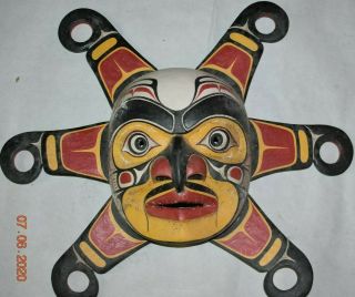 Orig $399 Northwest Coast Sun Mask,  Cedar 20 "