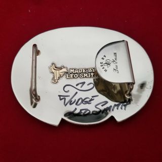 1981 RODEO TROPHY BUCKLE VINTAGE CALDWELL IDAHO SADDLE BRONC RIDING CHAMPION 690 3