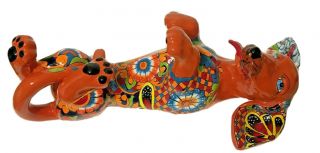 Mexican Talavera Dog 22 " Dachshund Animal Pottery Figure Gerardo Garcia Folk Art