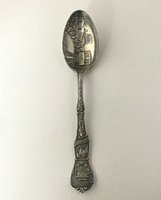 Detailed Sterling Souvenir Spoon Summit Of Pike 