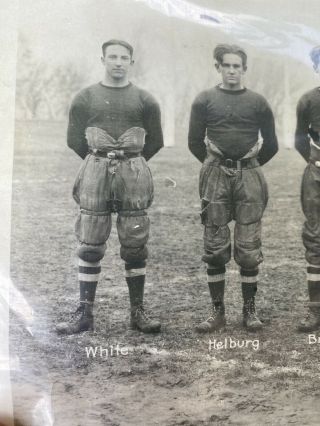 Antique 1920’s Colorado Univ.  Football Vintage Team Cabinet Photo Whizzer White