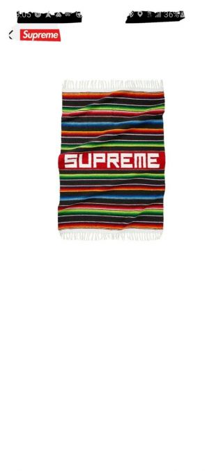 Ss20 Supreme Serape Blanket Multicolor Confirmed Order