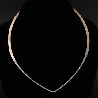 Vtg Sterling Silver - Norway David Andersen 15 " Collar Choker Necklace - 12g