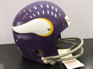 Vintage Rawlings Minnesota Vikings Nfl 2 Bar Football Helmet Medium Hnfl Read