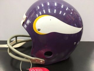 Vintage Rawlings Minnesota Vikings NFL 2 Bar Football Helmet Medium HNFL READ 2