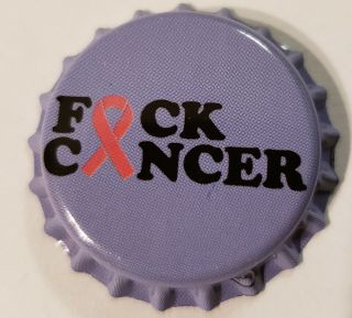 100 Cancer Light Blue Homebrew Beer Bottle Crown Caps Home Brew Awareness