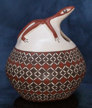 Mata Ortiz Pottery Snake Figure Chihuahua Mexico Folk Art Hand Coil See Video 2