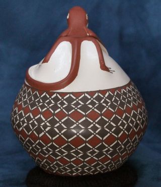 Mata Ortiz Pottery Snake Figure Chihuahua Mexico Folk Art Hand Coil See Video 3
