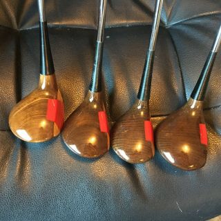 Vintage Persimmon Woods By Orlimar Golf - Driver - 3 - 4 - 5