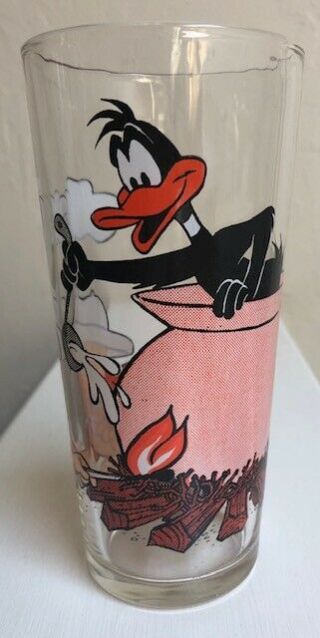 Vintage Daffy Duck And Porky Pig 1976 Looney Tunes Pepsi Collector Series Glass