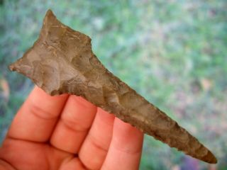 Rare Fine 3 1/8 Inch Illinois Dalton Drill Point With Arrowheads Artifacts
