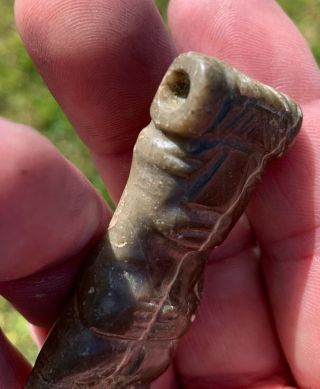 Antique South American Olmec Idol Figurine Artifact Stoke Mayan Human Effigy 3
