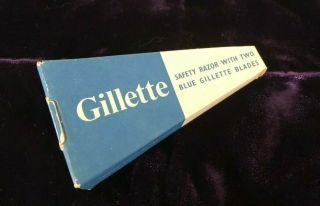 Vintage British Gillette Tech Safety Razor No 32 NOS with blade 3