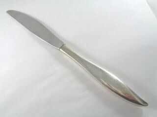 Vintage Sterling Silver Dinner Knife Modern Swirl Handle Design