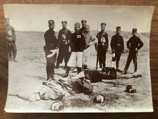 China Old Photo Chinese Soldiers Execution Tsingtau Shanghai Peking