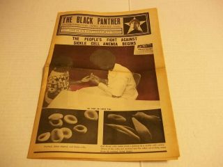 Black Panther Newspaper Huey Newton.  Angela Davis May 22,  1971 Vg,