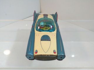 Vintage 1959 Futuristic T.  V.  Space Patrol Friction Tin Car - Made in Japan 3