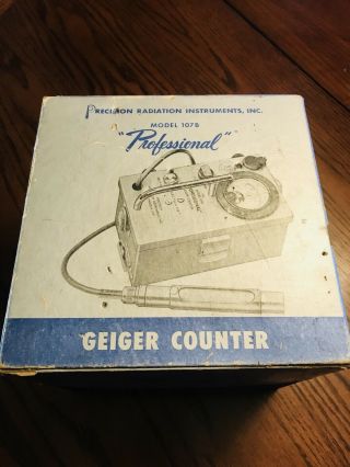 Vintage Precision Radiation Instruments,  Inc.  " Professional " 107b Geiger Counter