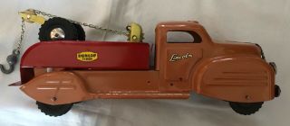 Vintage Pressed Metal Lincoln Tow Truck Made In Canada