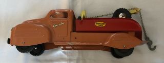 VINTAGE PRESSED METAL LINCOLN TOW TRUCK MADE IN CANADA 2